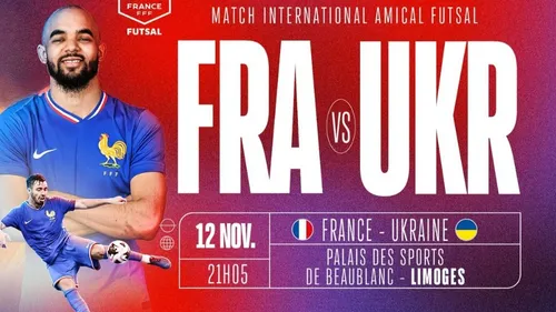 Futsal : France Ukraine à Limoges !