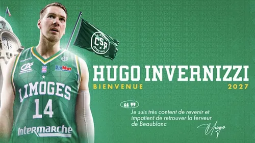 Basket : le retour d’Hugo Invernizzi au Limoges CSP