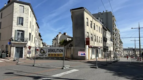 Démolition imminente d'un immeuble en péril à Limoges 