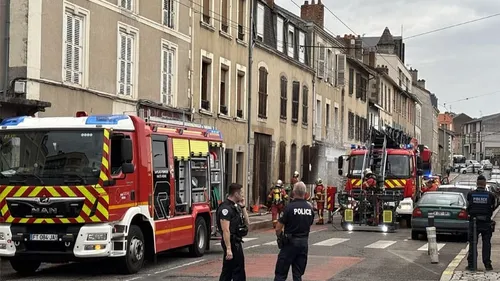 Incendie dans un immeuble proche de la gare de Limoges