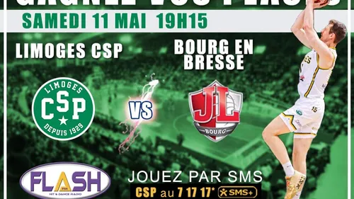 Gagnez vos places pour Limoges CSP - Bourg en Bresse du 11 mai 2024