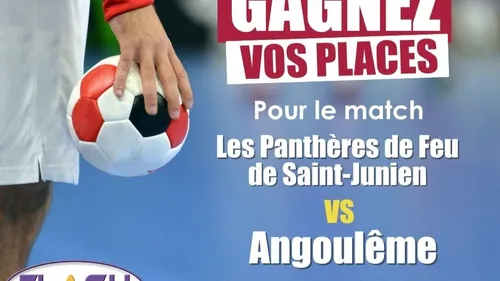 Gagnez vos places pour le match du ROC ASSJ HB 87 de Saint Junien...