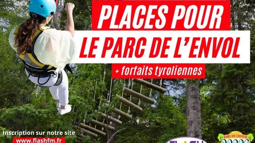 Gagnez vos invitations et vos forfaits tyrolienne au Parc de l'Envol
