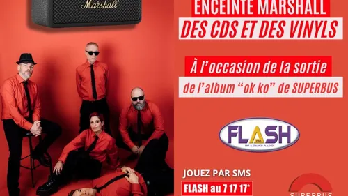 Superbus vous offre votre enceinte Marshall !