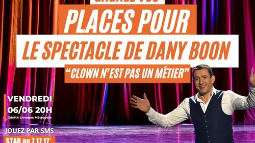Gagnez vos invitations pour le spectacle de Dany Boon le 6 juin...