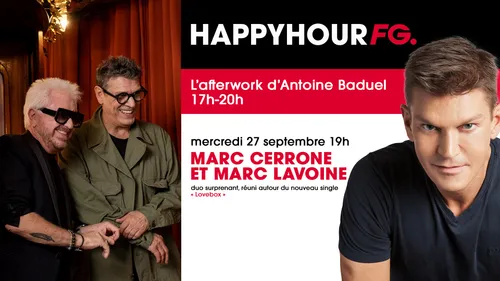 Marc Cerrone et Marc Lavoine  invités d'Antoine Baduel ce soir !
