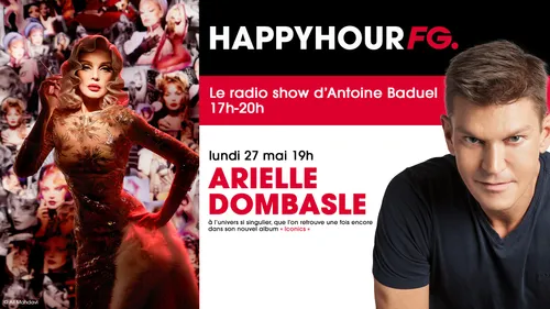 Arielle Dombasle invitée ce soir d'Antoine Baduel dans l'Happy Hour !