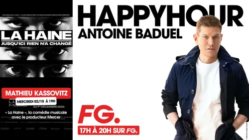 Mathieu Kassovitz et Mercer invités de l'Happy Hour FG ce soir !