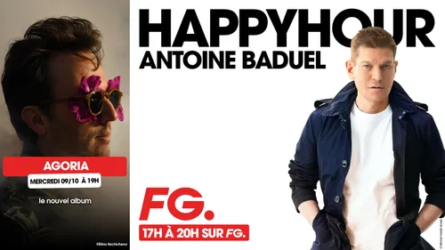 Agoria invité de l'Happy Hour FG ce mercredi soir !