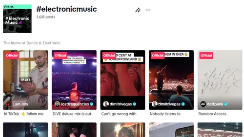TikTok, fan de musiques électroniques !