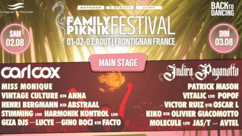 Family Piknik, Eskape Festival, Zamna Côté d’Azur : mais quel week-end 100% électro en France !!!