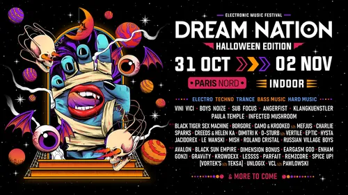 Annonce 2ème noms de la programmation Dream Nation Halloween Edition