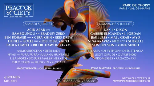 Viens fêter les 10 ans de Peacock Society