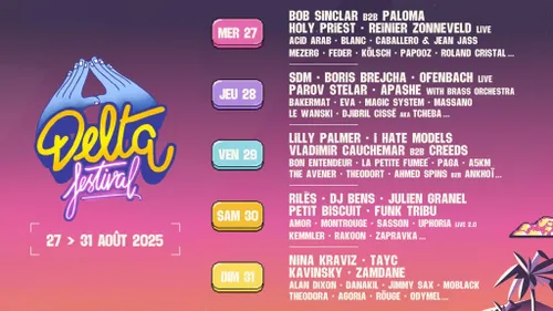Delta Festival du 27 au 31 août