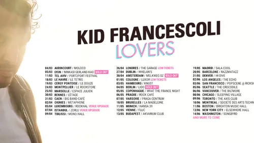 A Marseille ce soir, Kid Francescoli poursuit sa tournée en France...