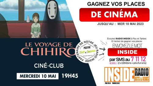 gagnez vos entrées pour voir ou revoir le Voyage de Chihiro au CGR...