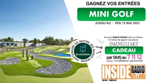 gagnez vos entrées de mini golf au Golf Bluegreen Pau Artiguelouve