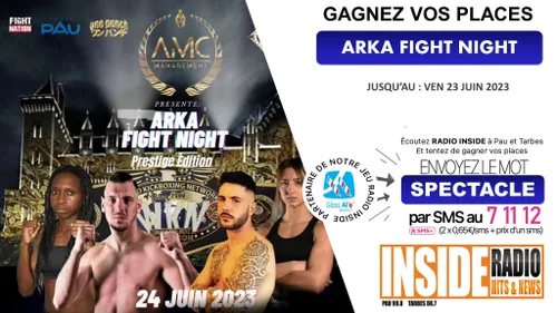 gagnez vos places pour le gala de boxe Arka fight night à Pau ! 