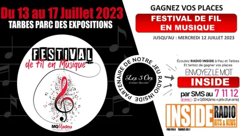 Gagnez vos places pour le festival "De fil en musique" à Tarbes !