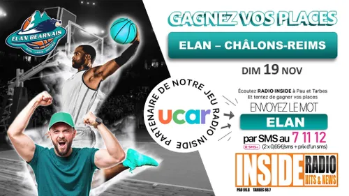 Gganez vos invitations pour Elan vs Châlons - Reims !