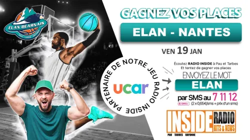 Gagnez vos invtations pour le match Elan Béarnais VS Nantes ! 