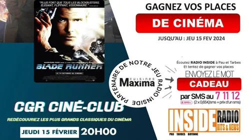 Gagnez vos places pour aller voir le film "Blade Runner" au Cgr de...