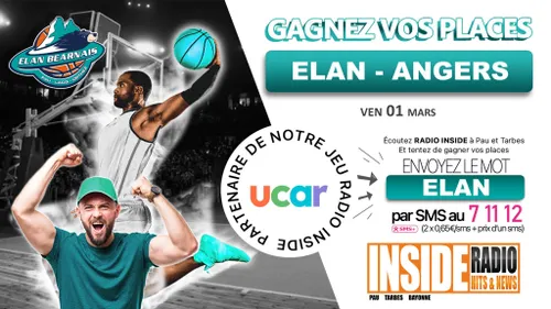 gagnez vos invitations pour le match Elan Béarnais VS Angers  !