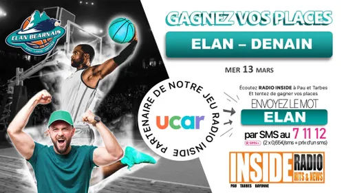 Gagnez vos places pour le match Elan Béarnais VS Denain !
