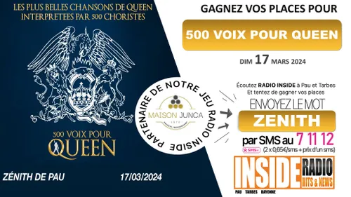 Gagnez vos entrées pour 500 Voix pour Queen au zénith de Pau !