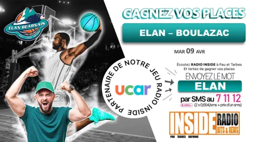 Gagnez vos invitations pour le prochain match de l'Elan Béarnais !