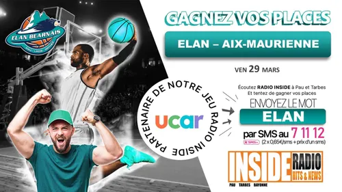 Gagnez vos invitations pour le match Elan Béarnais VS Aix Maurienne  !