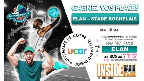 Gagnez vos invitations pour le match de l'Elan Béarnais VS La...