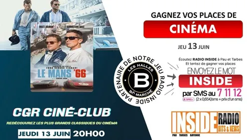Gagnez vos invitations pour revoir le Mans 66 au CGR de Lescar à...