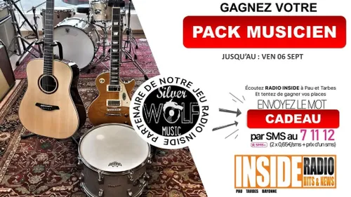 Liste des gagnants : Le pack musicien avec Silver Wolf Music à Lons ! 