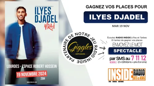 LISTE DES GAGNANT(E)S :  ILyes Djadel en spectacle à l'Espace...