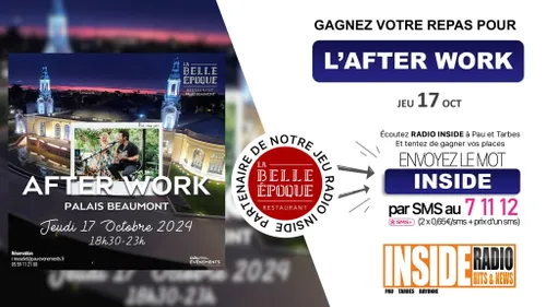 Gagnez votre repas à l'occasion de l'After Work prévu ce jeudi 17...