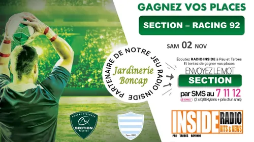 Liste des gagnant(e)s : Section VS Racing 92