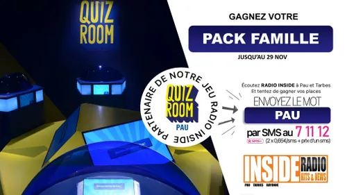 Liste des gagnant(e)s : Quiz Room Pau !