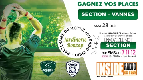 Liste des gagnant(e)s : Section VS Vannes ! 