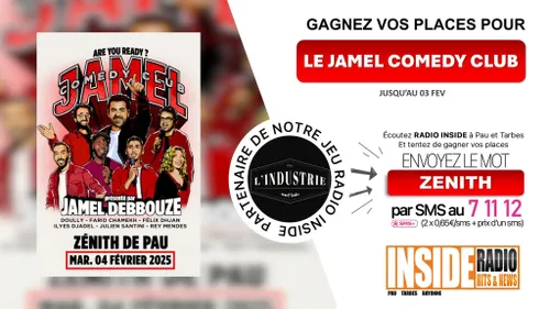 Liste des gagnants : Le Jamel Comedy Club au Zénith de Pau ! 