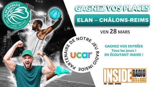 Gagnez vos invitations pour le prochain match de l'Elan Béarnais ! 