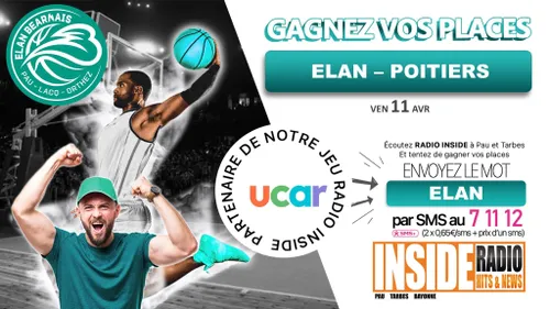 Gagnez vos invitations pour le prochain match de l'Elan Béarnais...