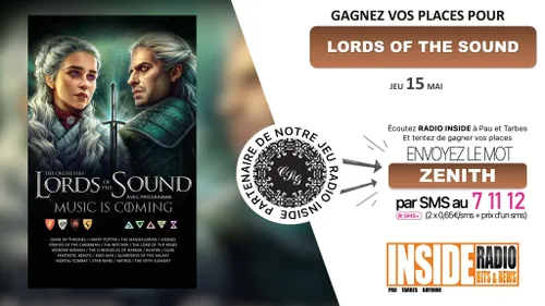 Liste des gagnant(e)s : Spectacle Lords of Sound jeudi 15 mai au...