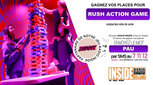 Gagnez vos entrées pour Rush Action Game à Pau !