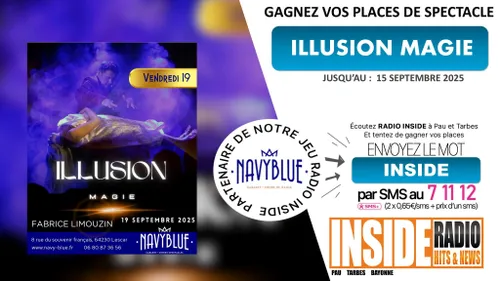 Gagnez vos entrées pour le spectacle 'Illusion Magie" de Fabrice...