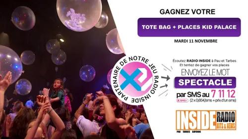 Gagnez votre tote Bag + Places Kid Palace à l'Espace James Chambaud ! 
