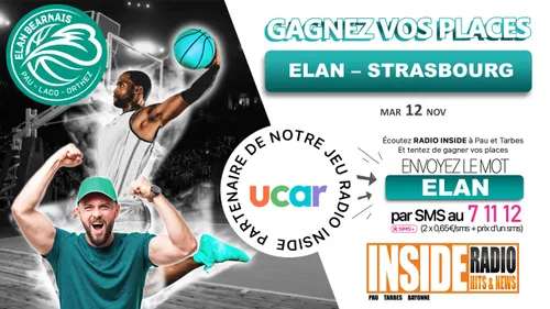 Liste des gagnant(e)s : Elan Béarnais VS Strasbourg
