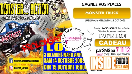 Gagnez vos entrées pour Monster Action à Lons ! 