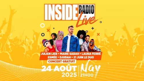 RADIO INSIDE VOUS OFFRE UN CONCERT EXCEPTIONNEL !