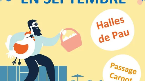 PAU : PROGRAMME DES HALLES & DU PASSAGE CARNOT POUR SEPTEMBRE